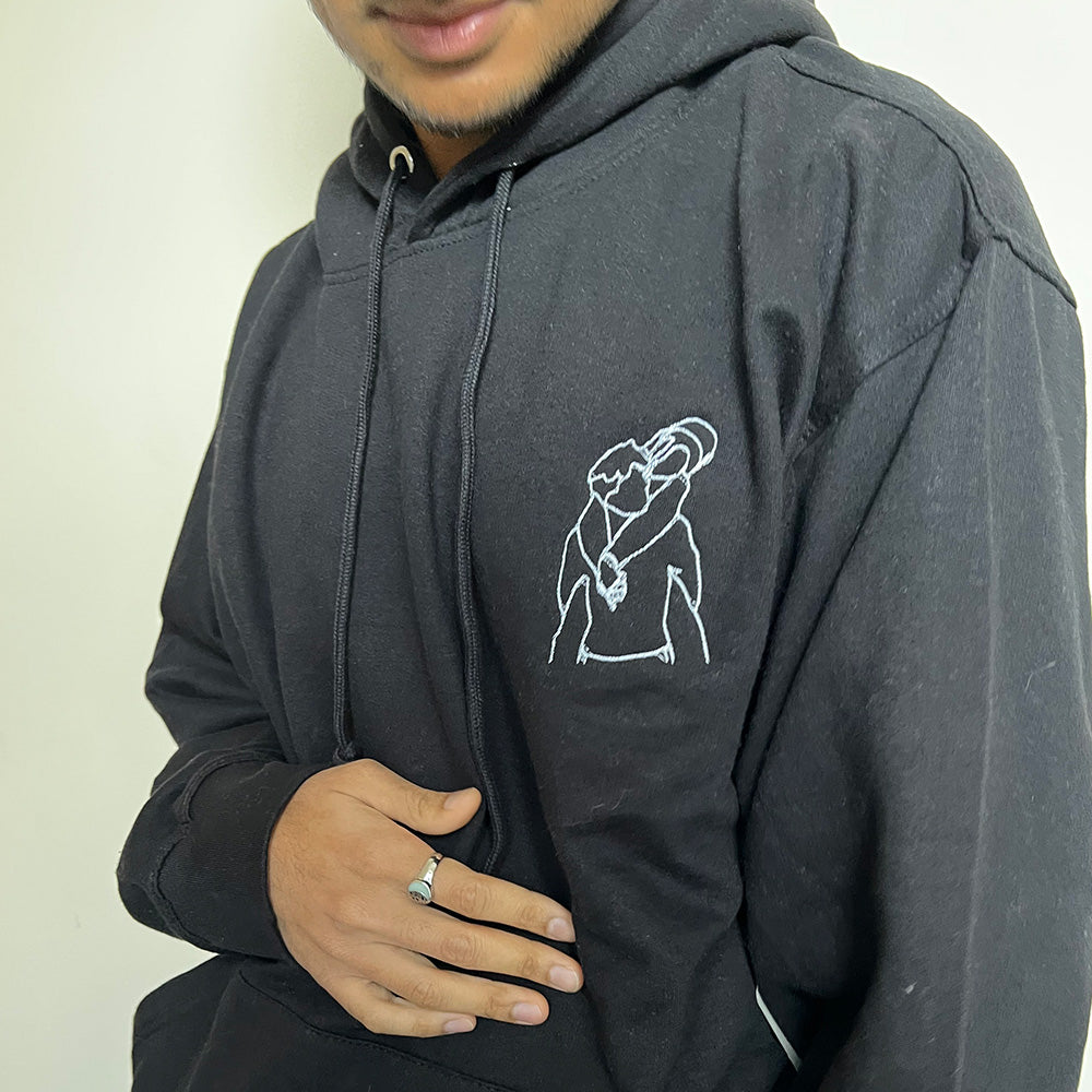 EMBROIDERED PORTRAIT HOODIE