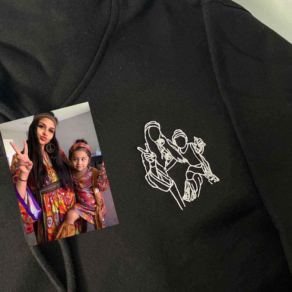 EMBROIDERED PORTRAIT HOODIE