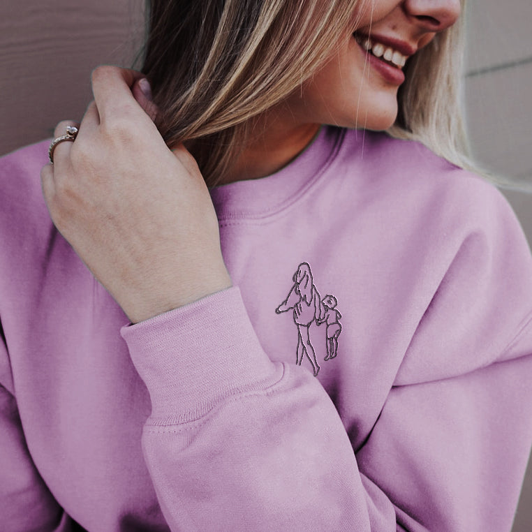 EMBROIDERED PORTRAIT HOODIE